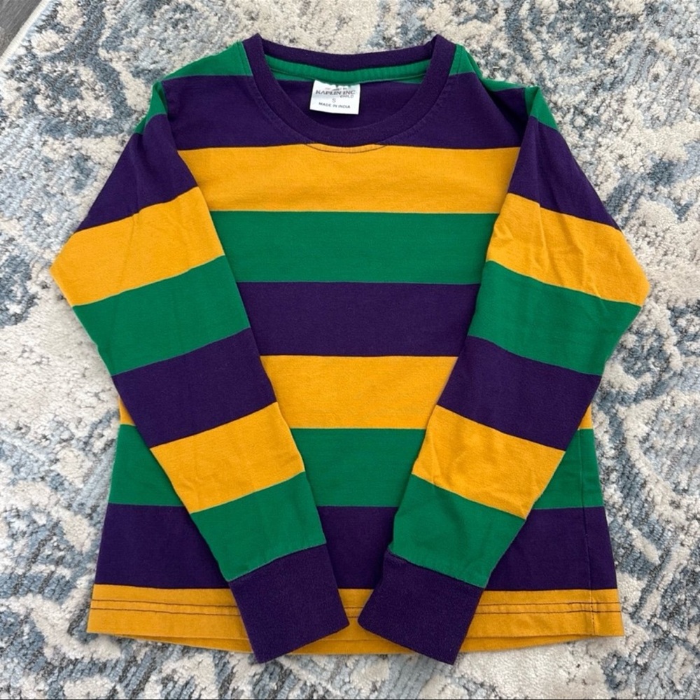 Long Sleeve Mardi Gras Shirt - Size Small